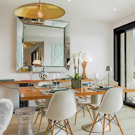 Exceptional A C 4br 8p With Pool & Sea View דירה פורט גרימו